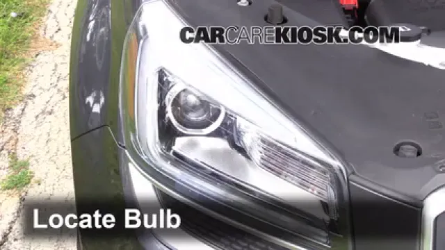 2013 GMC Acadia SLT 3.6L V6 Lights Highbeam (replace bulb)